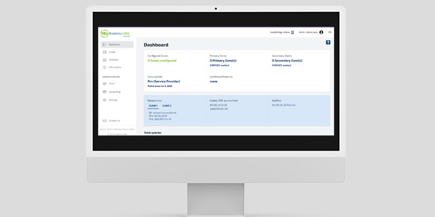 Relaunch of RcodeZero DNS web interface